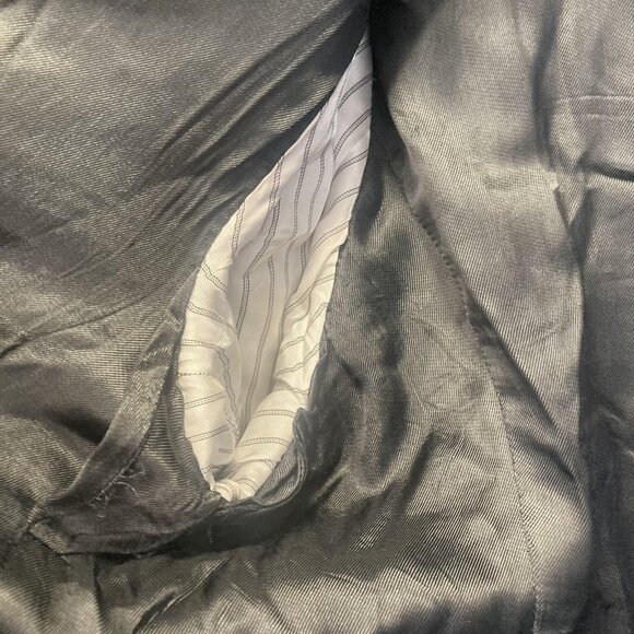 Mens 100% Lambswool Blazer Sport Coat Mens 56L Long Black Herringbone Millennium - Picture 13 of 16